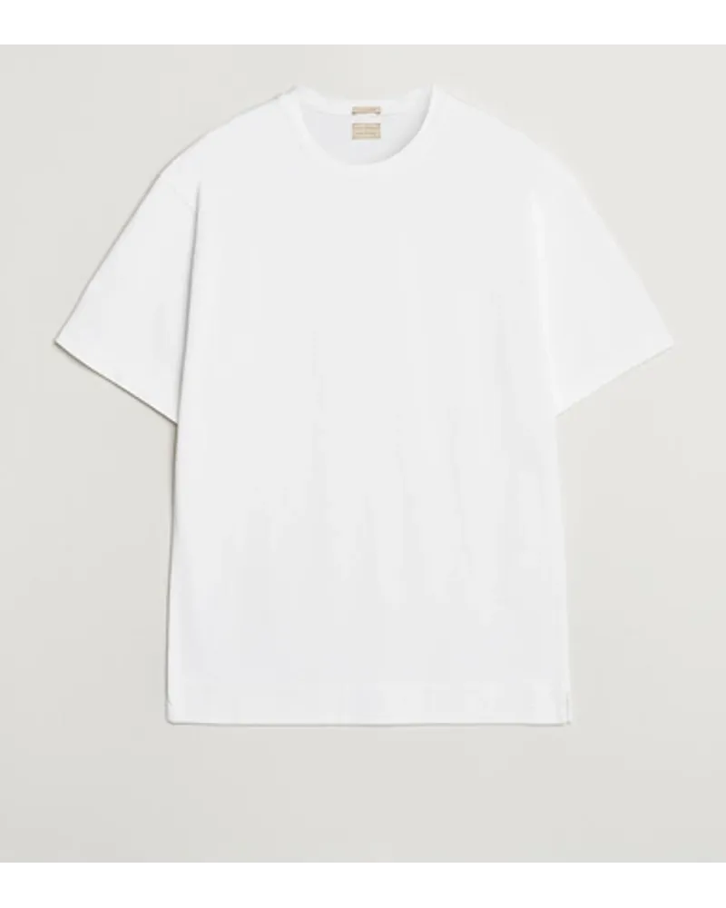 Massimo Alba Nevis Baumwoll Tshirt White Weiß