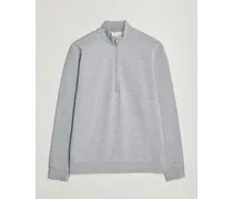Loopback Half Zip Sweatshirt Grey Melange