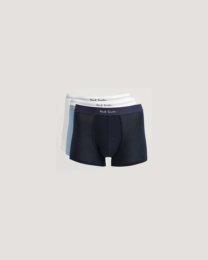 Paul Smith 3-Pack Trunk White/Navy/Light Blue Blau