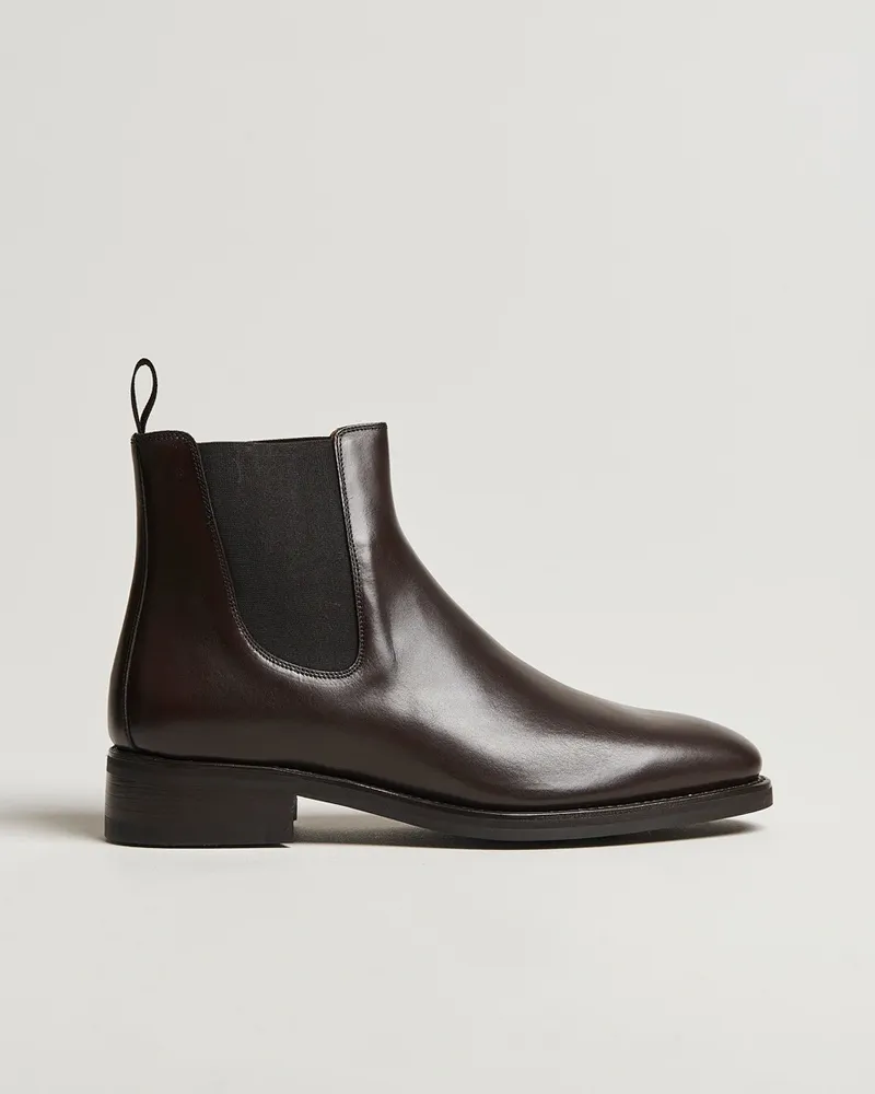 Oscar Jacobson Chelsea Boots Dark Mud Brown Braun