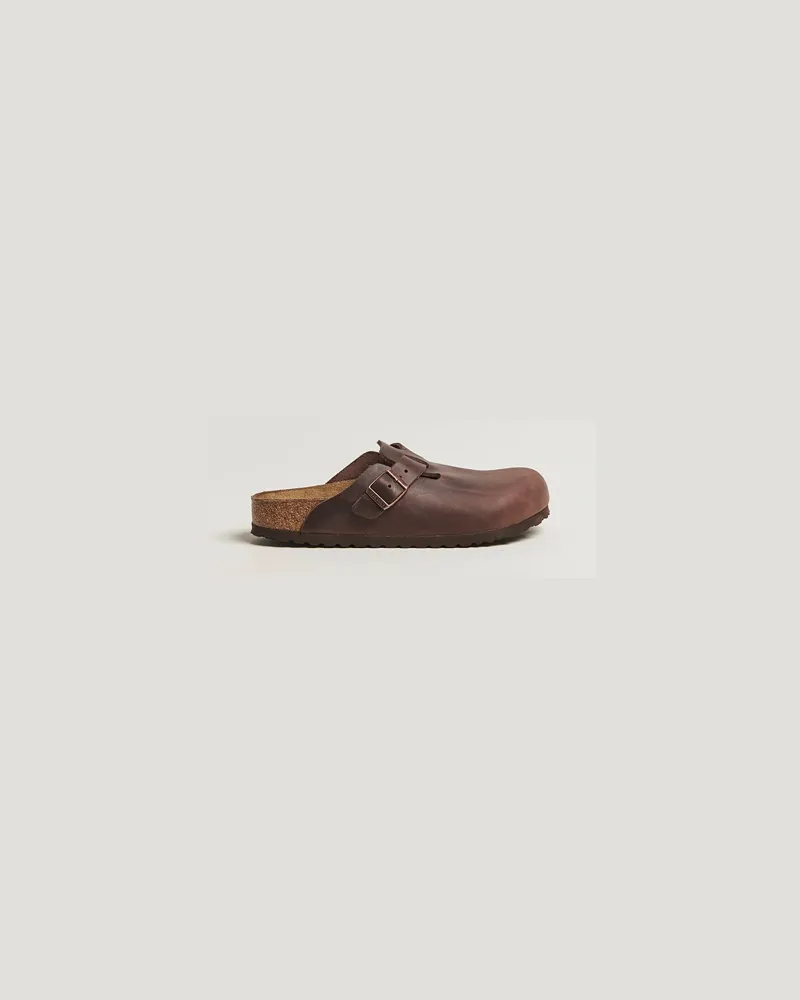 Birkenstock Woman Boston Classic Footbed Habana Oiled Leather Braun