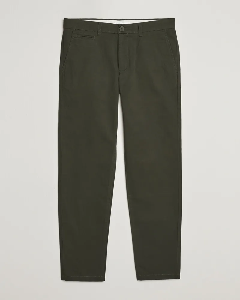Knowledge Cotton Apparel Chuck Regular Cotton Twill Chino Forest Night Grün