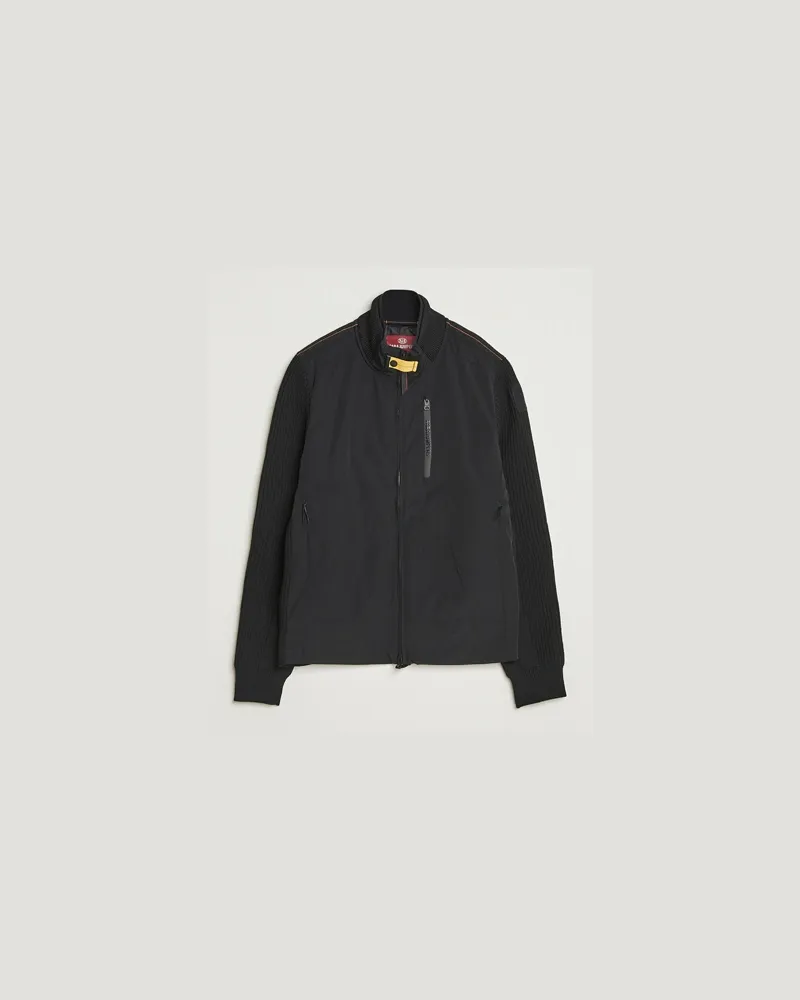 Parajumpers Zorba Tech Knit Hybrid Jacket Black Schwarz