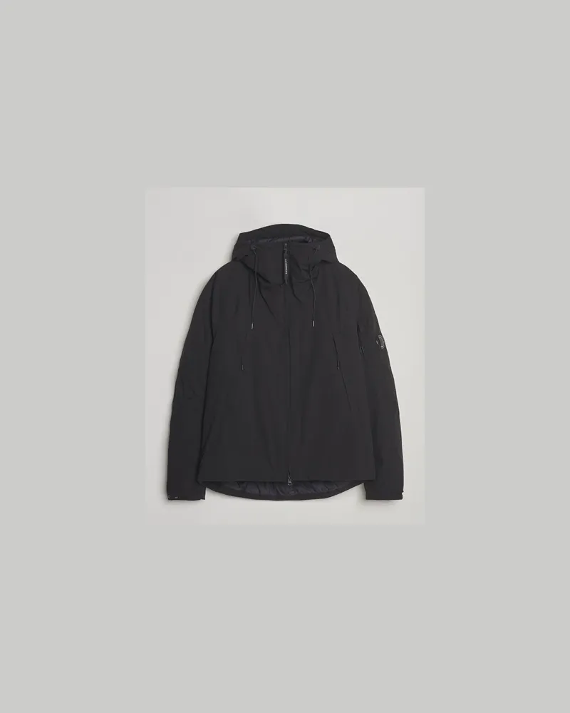 C.P. Company Pro-Tek Lightweight Padded Hood Jacket Black Schwarz