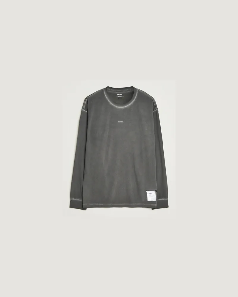 Satisfy AuraLite Long Sleeve T-Shirt Pigment Black Schwarz