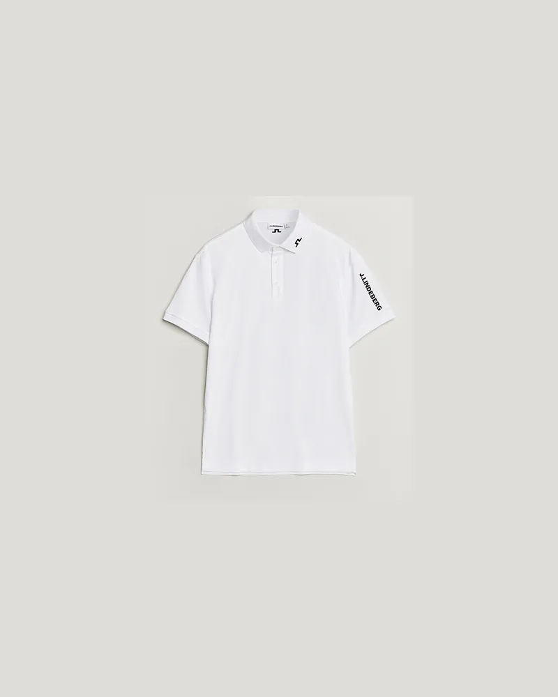 J.Lindeberg Tour Tech Polo White Weiß