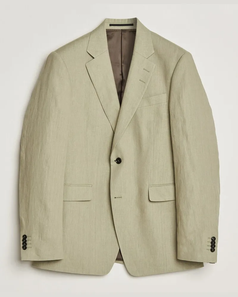 Tiger of Sweden Justin Linen Suit Blazer Mole Grün