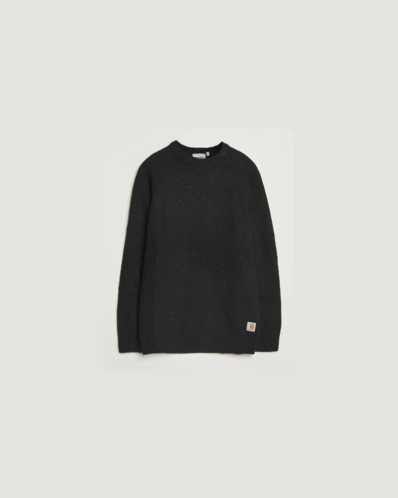 Carhartt WIP Anglistic Wool/Cotton Sweater Black Schwarz