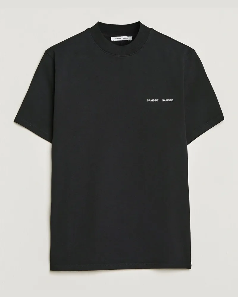 Samsøe & Samsøe Norsbro Organic Cotton Tee Black Schwarz