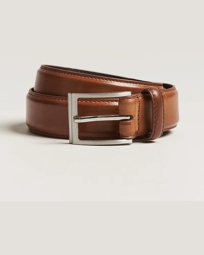 Loake 1880 Philip Leather Belt Cedar Braun