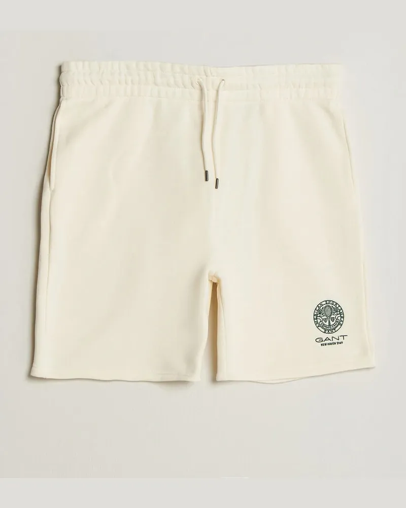 Gant Tournament Shorts Cream Weiß
