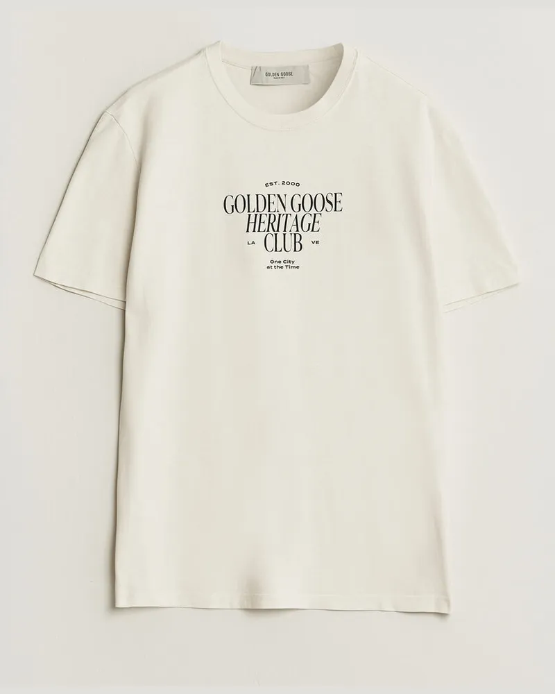 Golden Goose Journey Print T-Shirt Heritage White Weiß