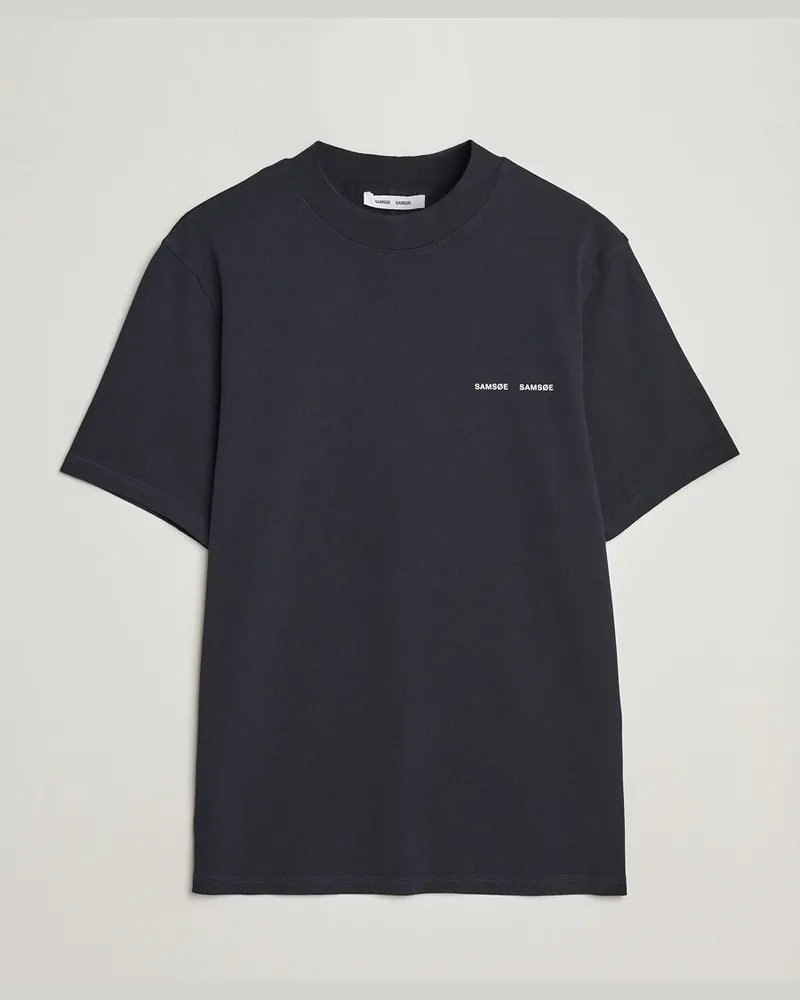 Samsøe & Samsøe Norsbro Organic Cotton T-shirt Sky Captian Blau