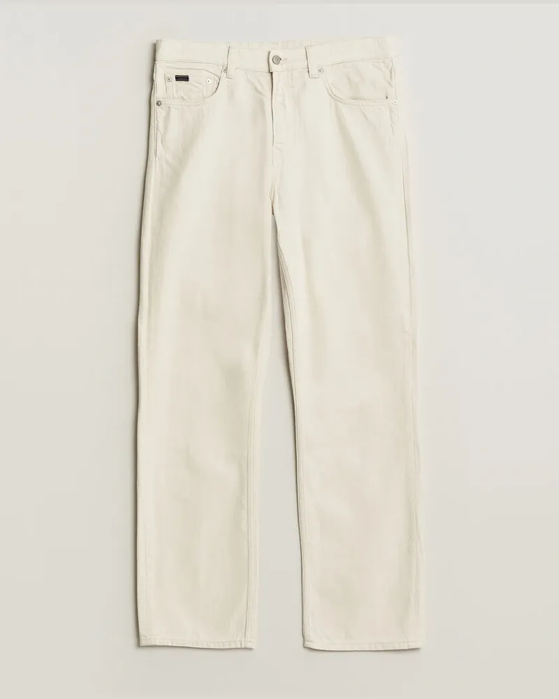 Gant Straight Fit Jeans Ecru Weiß