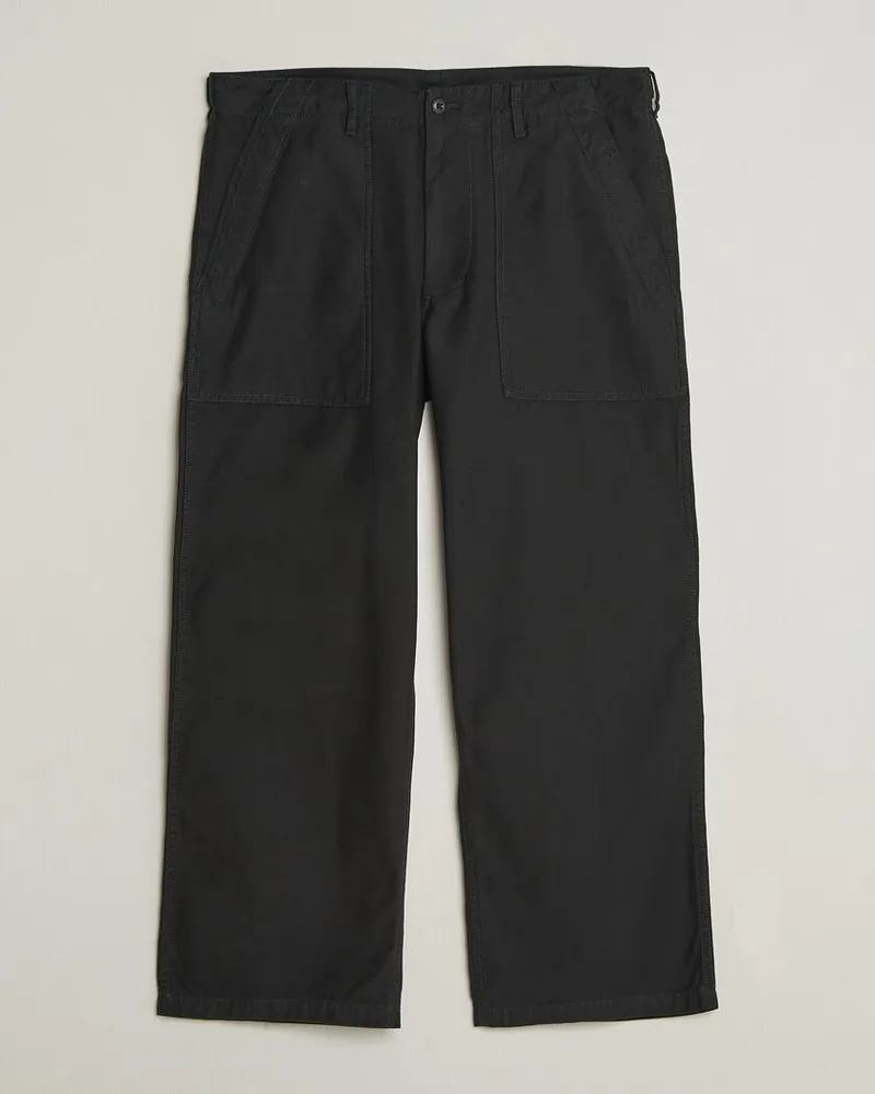 Beams Plus MIL Utility Sateen Trousers Black Schwarz