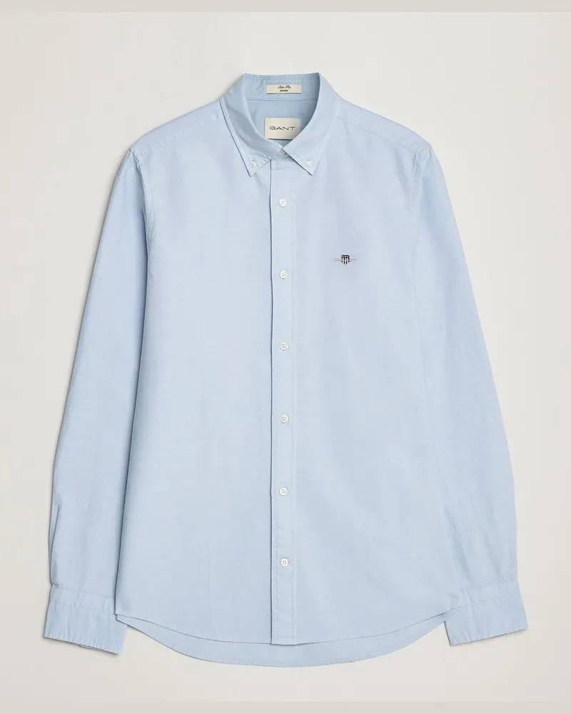 Gant Slim Fit Oxford Shirt Light Blue Blau