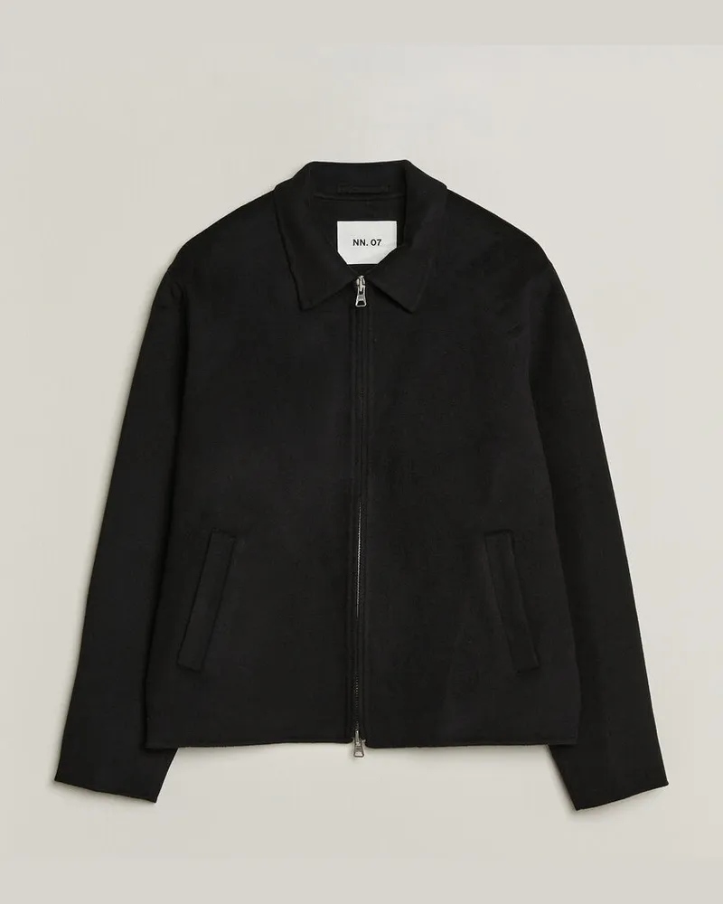 NN 07 Arlo Wool Jacket Black Schwarz
