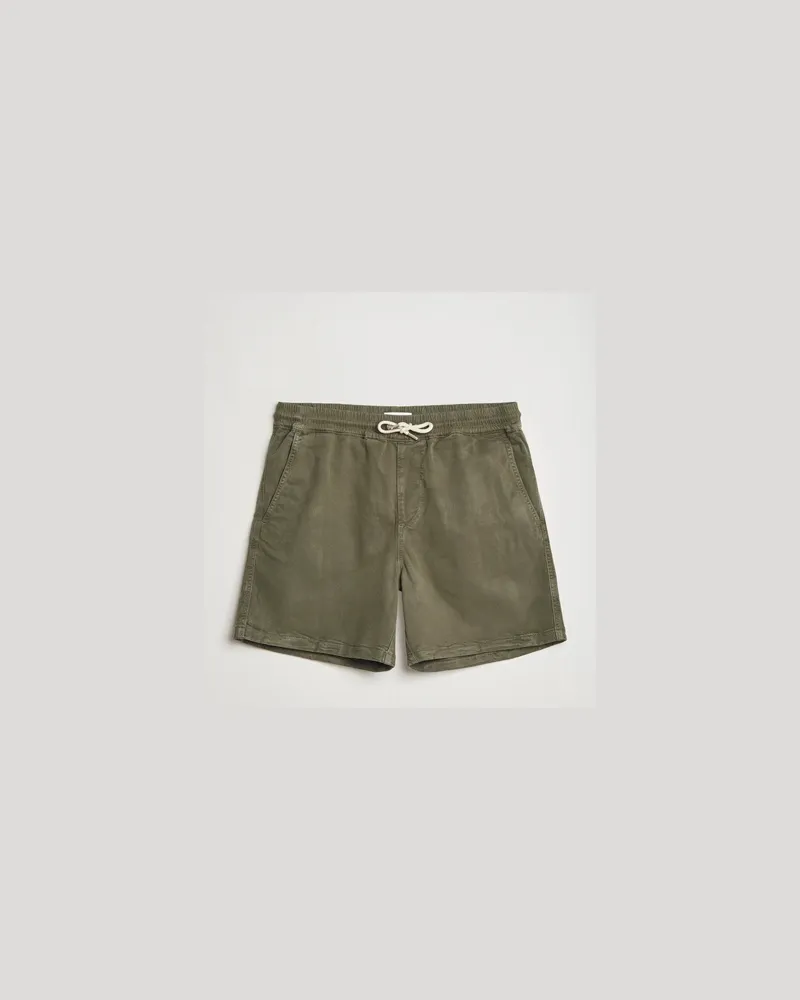 NN 07 Gregor Drawstring Shorts Capers Green Grün