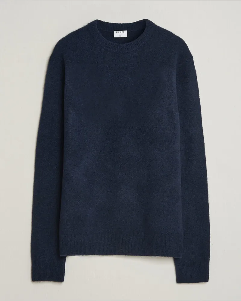 Filippa K Yak Knitted Sweater Navy Blau