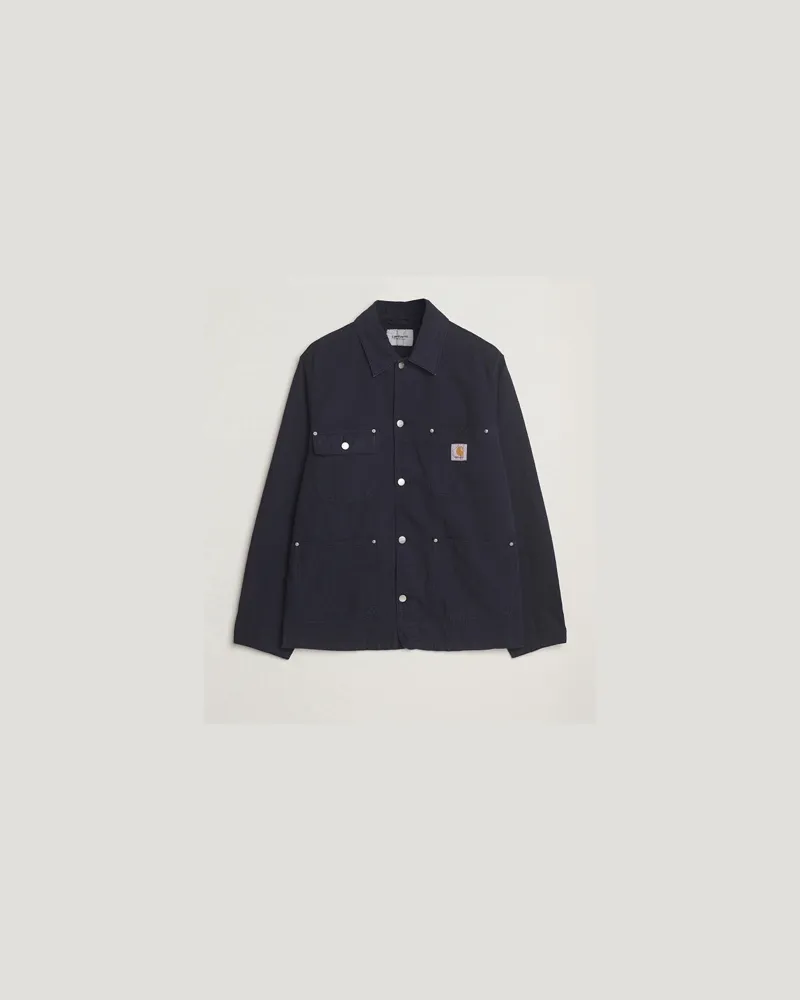Carhartt WIP Walter Cotton/Linen Chore Coat Dark Navy Blau