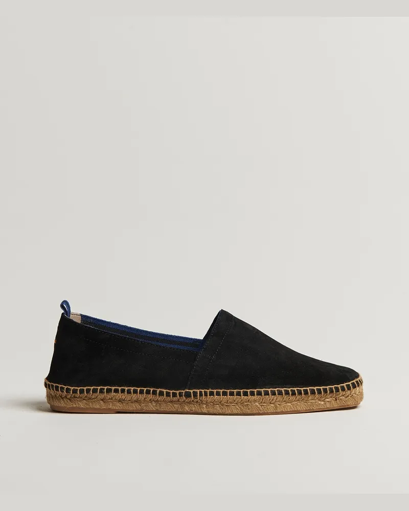Castañer Pablo Casual Suede Espadrilles Negro Schwarz