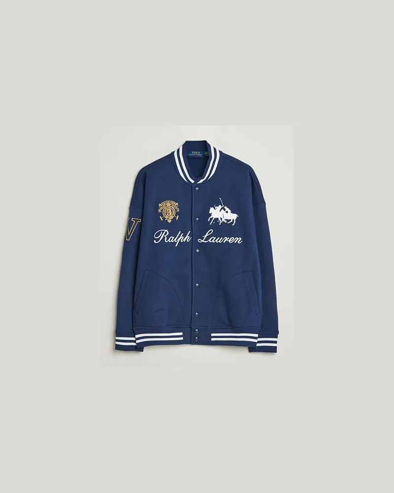Ralph Lauren Magic Fleece Bomber Jacket Newport Navy Blau