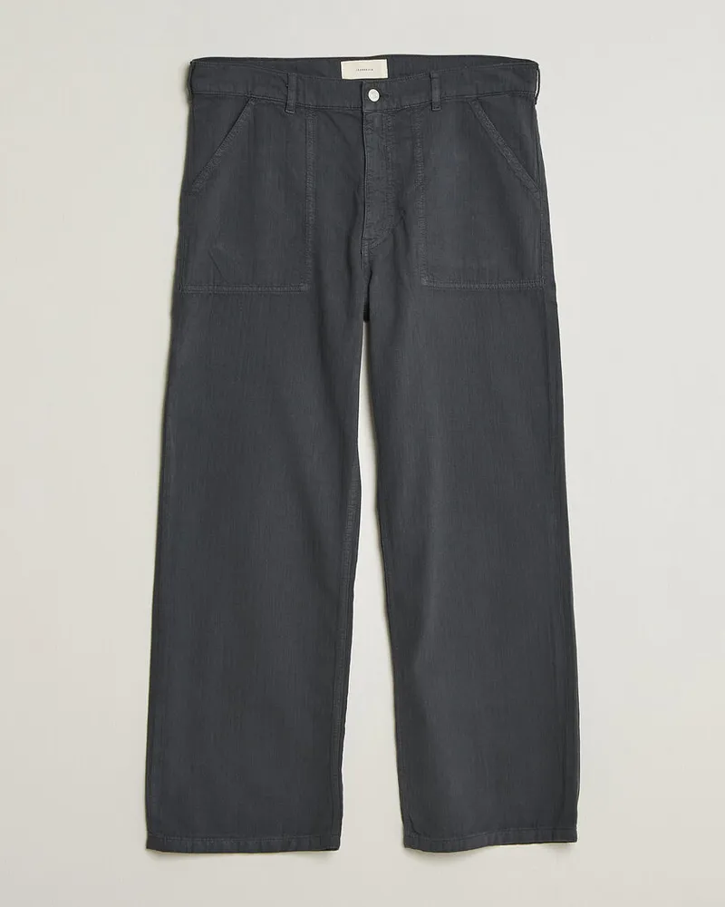 JEANERICA Genua Worker Chino Chevron Anthracite Grau