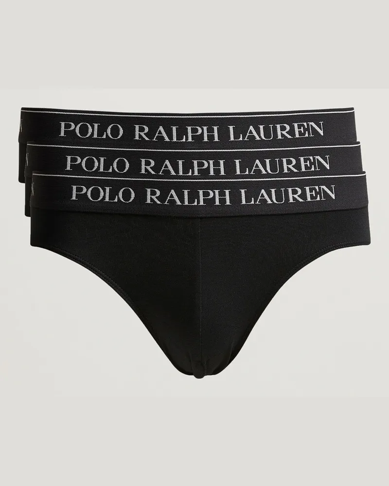 Ralph Lauren 3-Pack Low Rise Trunk Black Schwarz