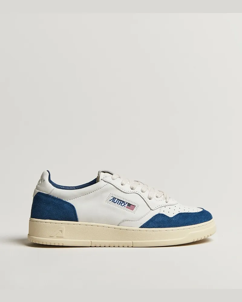AUTRY Medalist Low Sneaker White/Navy Weiß