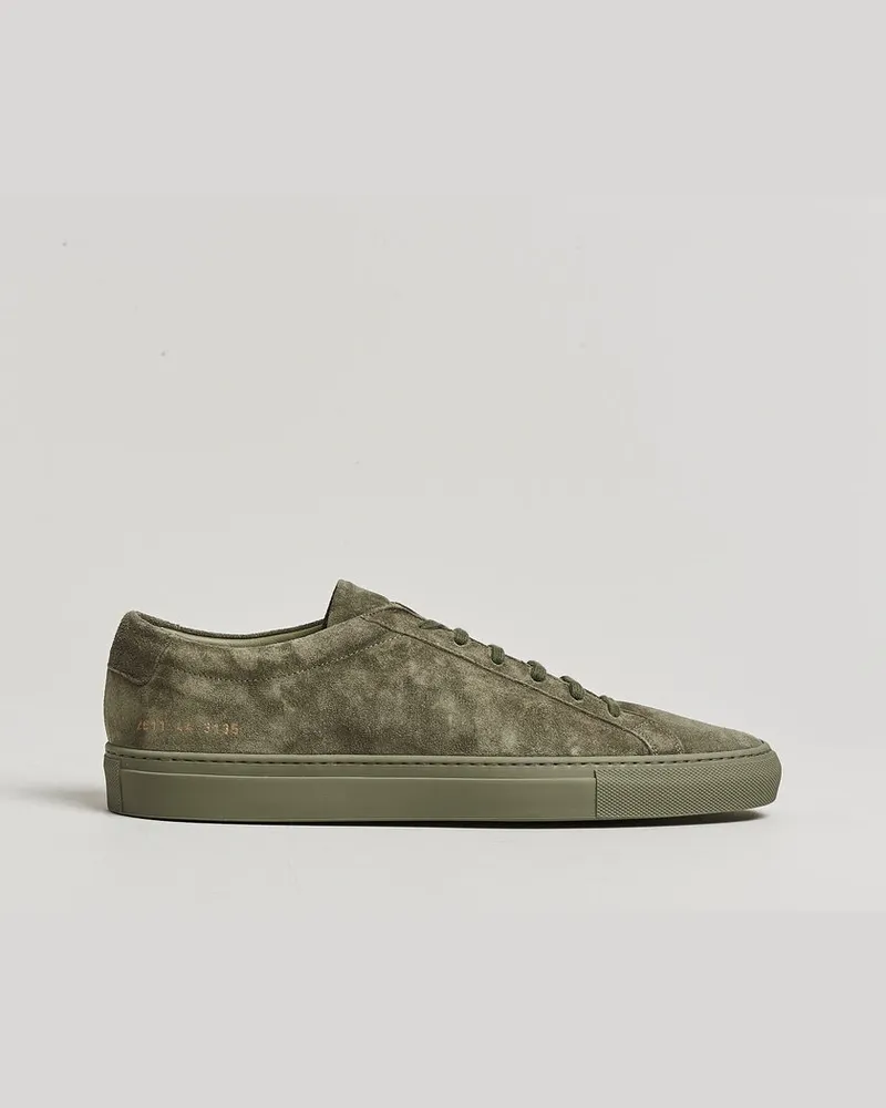 Common Projects Original Achilles Suede Sneaker Moss Grün