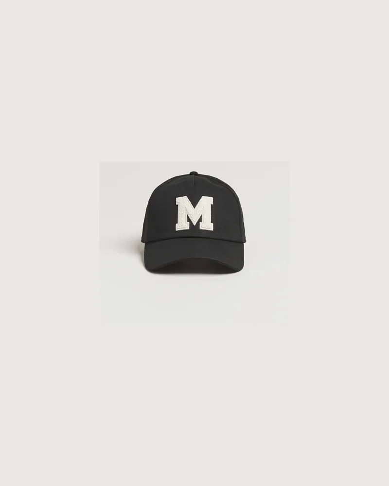 Moncler Archive Logo Baseball Cap Black Schwarz