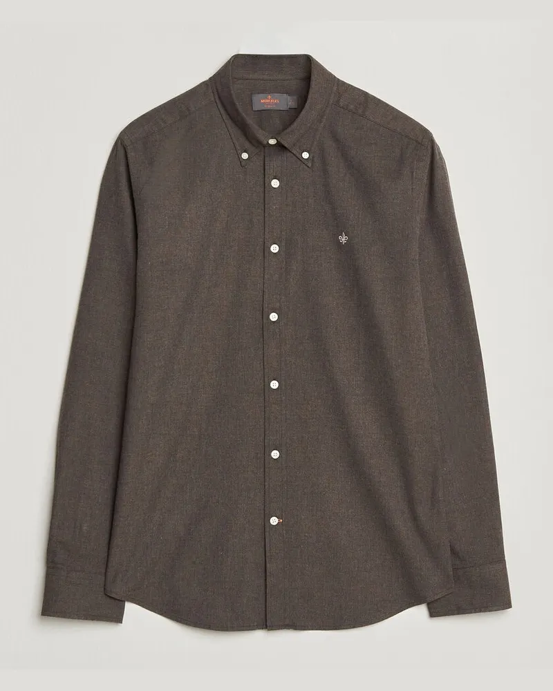 Morris Watts Flannel Shirt Brown Braun