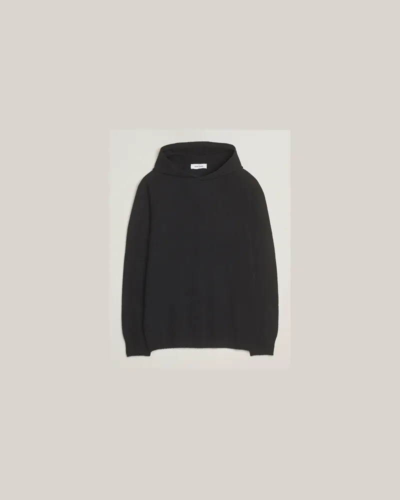 Gran Sasso Wool Hoodie Black Schwarz