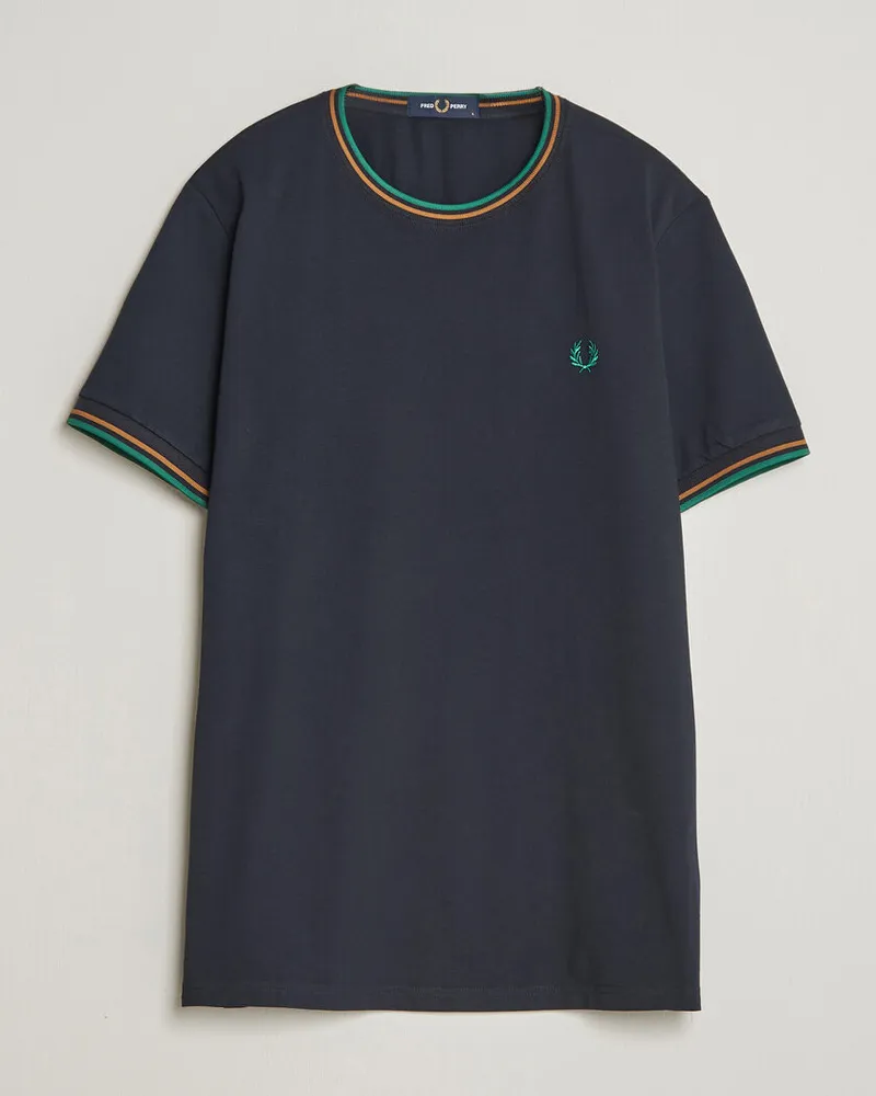 Fred Perry Twin Tipped T-Shirt Navy Blau