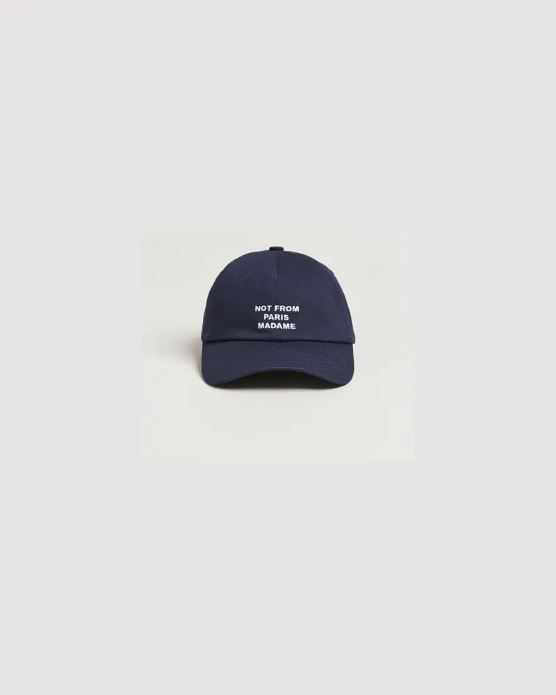 Drôle de Monsieur Slogan Baseball Cap Navy Blau