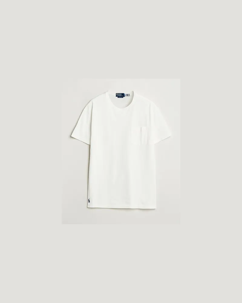 Ralph Lauren Washed Classic Fit Pocket Tee Deckwash White Weiß