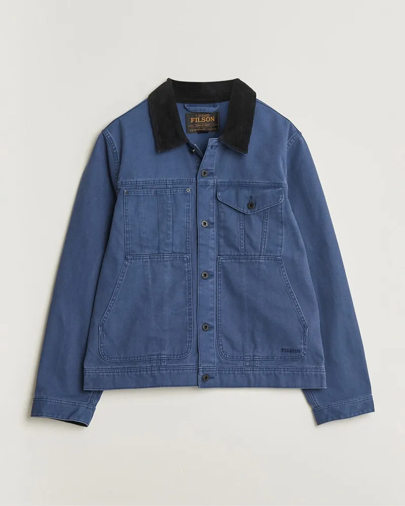 Filson Rustic Canvas Short Cruiser Indigo Blau