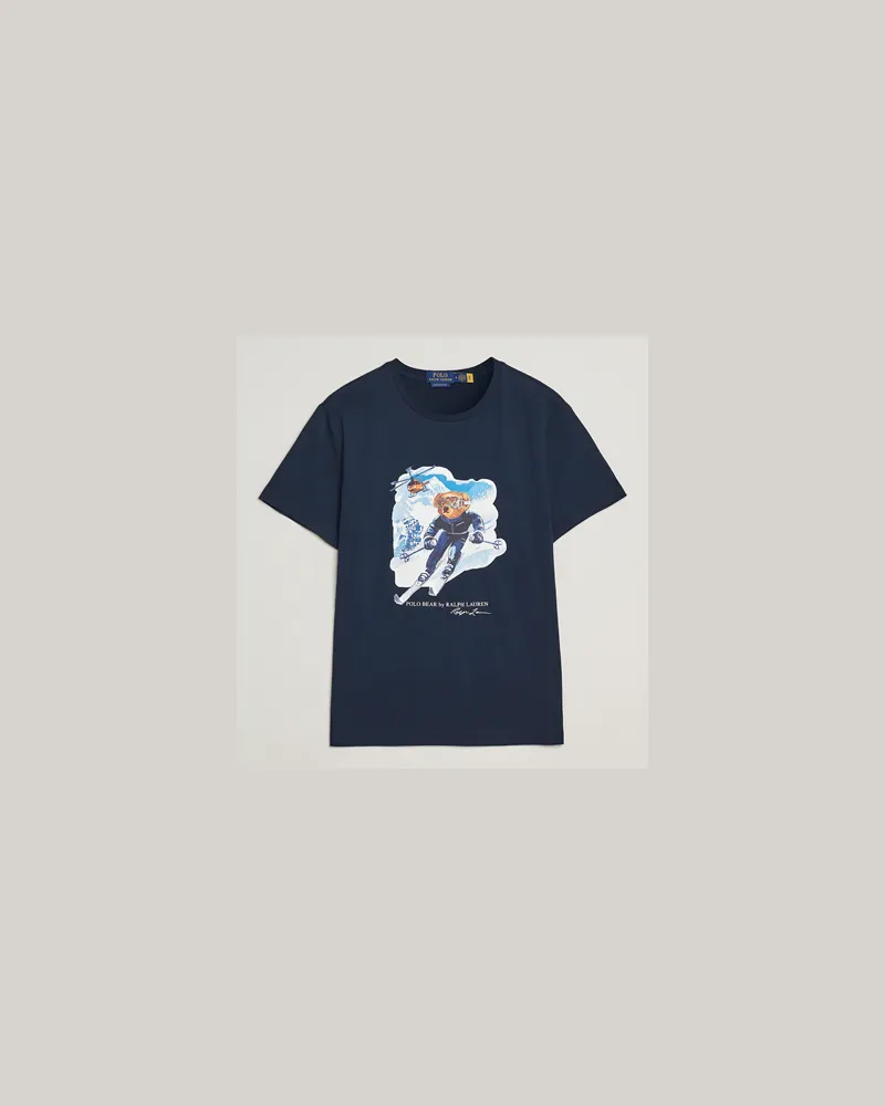 Ralph Lauren Printed Bear T-Shirt Worth Navy Blau