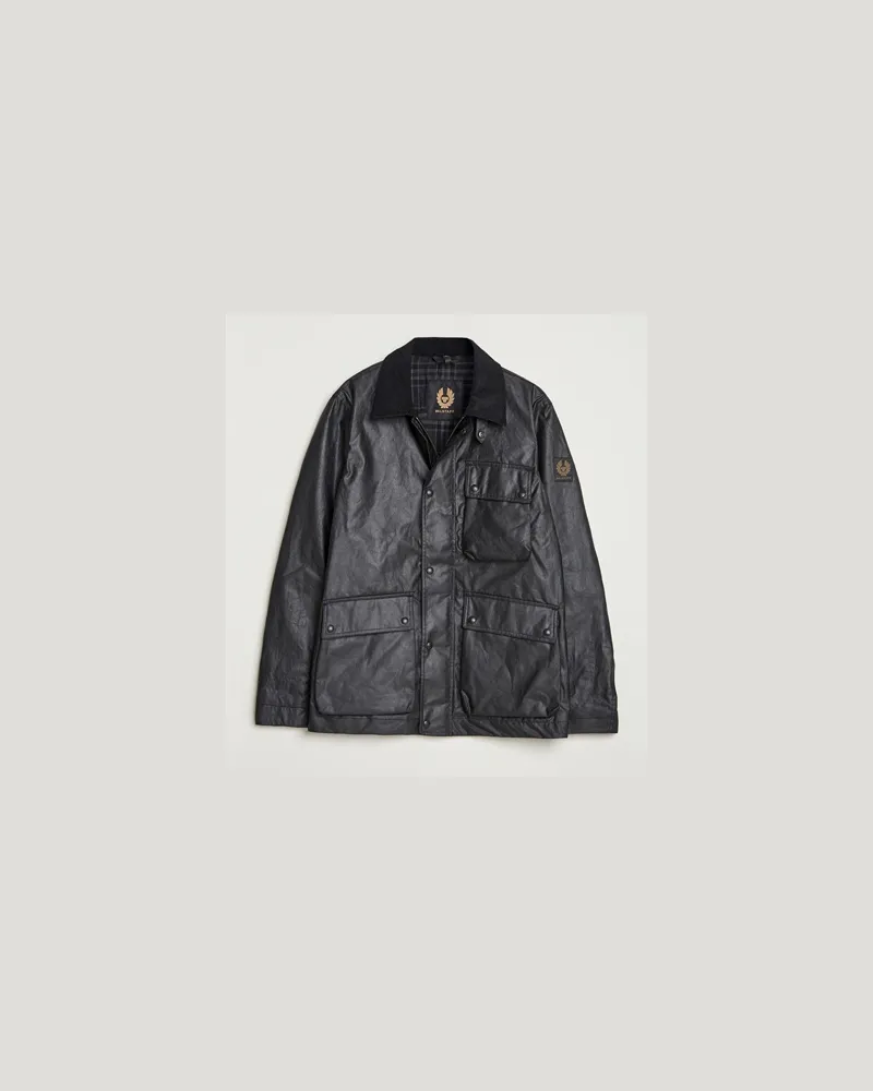 Belstaff Incline Wax Jacket Black Schwarz