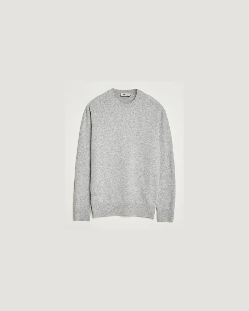 Altea Wool/Cashmere Crew Neck Pullover Light Grey Grau