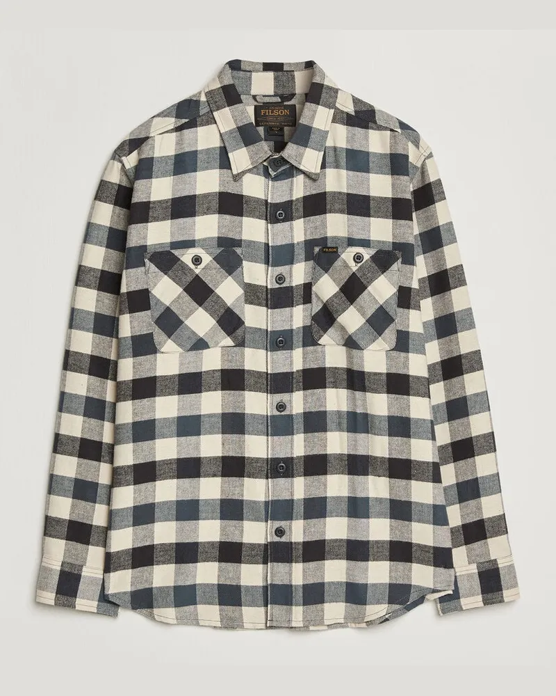 Filson The Rangeland Flannel Shirt Charcoal Grau