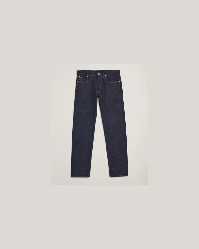 RRL Slim Fit 5-Pocket Denim Rinse Blau