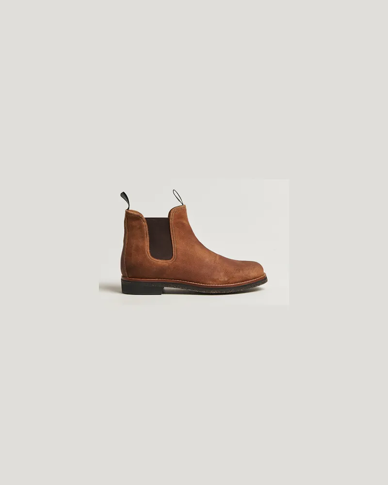 Ralph Lauren Radford Chelsea Boot Light Java Suede Braun