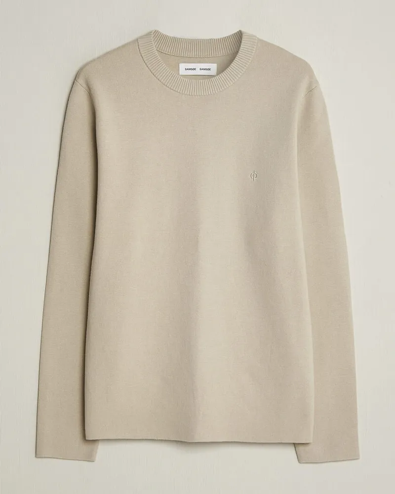 Samsøe & Samsøe Niklas Crew Neck Sweater Moonstruck Beige