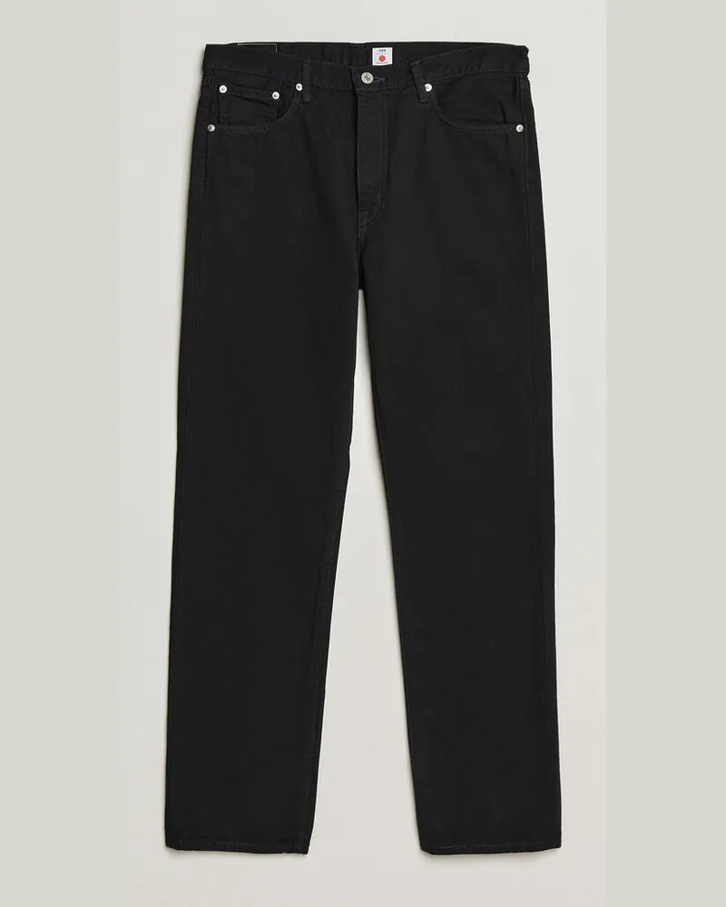 Edwin Jeans Regular Straight Jeans Unwashed Black Schwarz