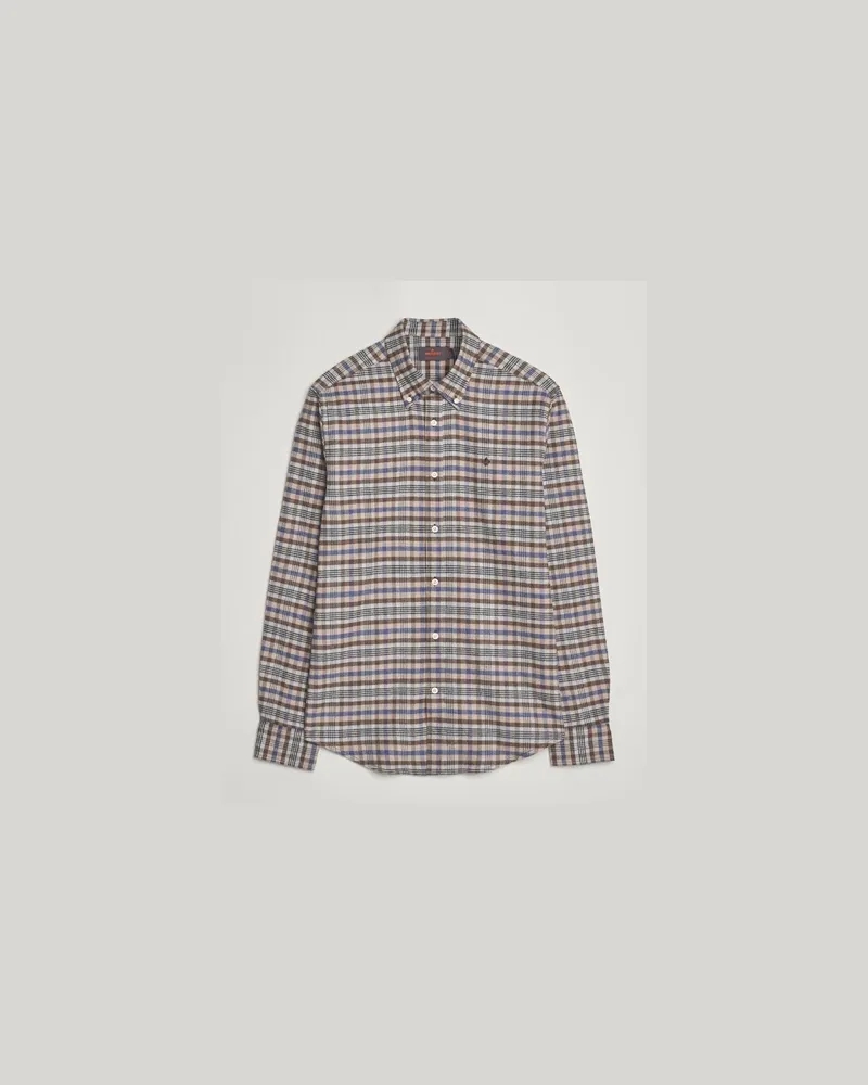 Morris Flannel Check Shirt Brown Braun