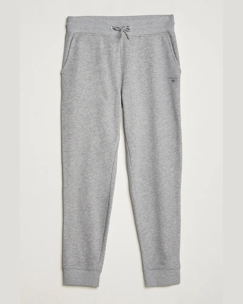 Gant Original Sweatpants Grey Melange Grau