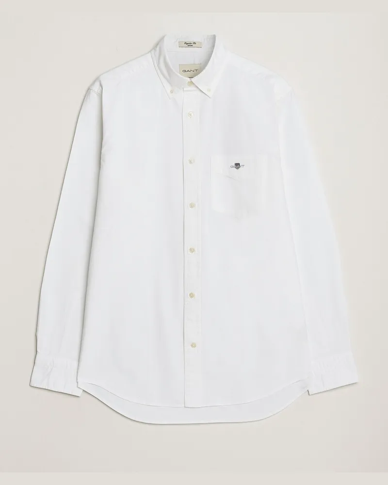 Gant Regular Fit Oxford Shirt White Weiß