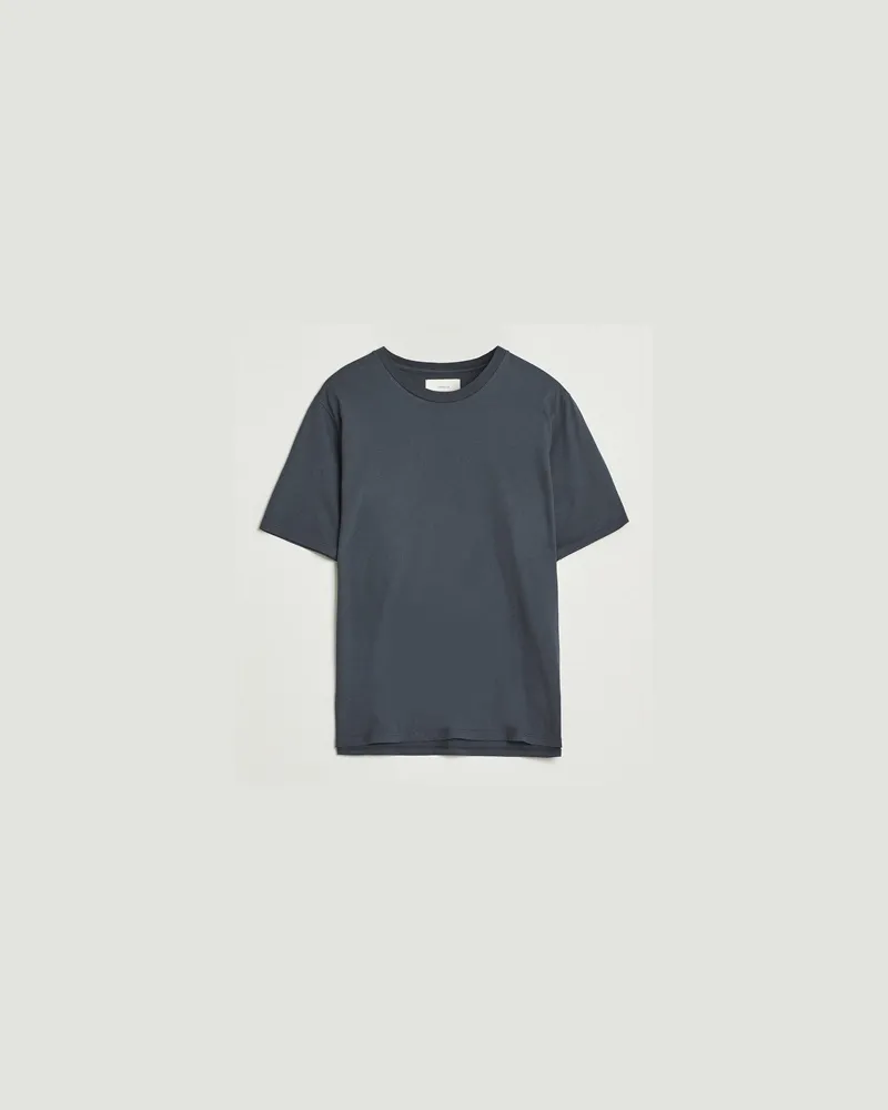 JEANERICA Delon Crew Neck T-Shirt Blue Grey Blau