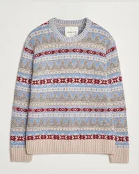 Gant Fair Isle Rundhals Clear Sky Mehrfarbig